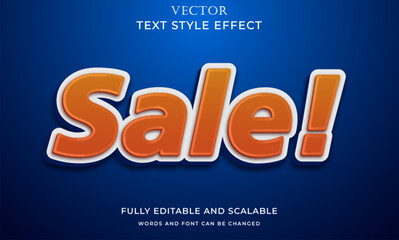 sale text effect, editable shopping and offer text style