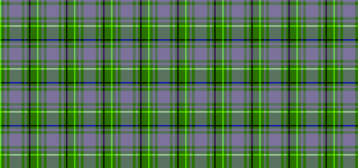 Check Plaid Seamless green lines Pattern. Template for Clothing Fabrics	