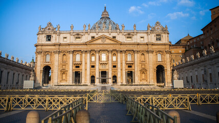 Naklejka premium Saint Peter square in Vatican