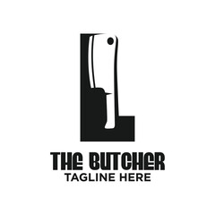 Letter L Butcher Logo Design Template Inspiration, Vector Illustration.