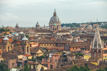 Fototapeta na wymiar Beautiful Landscape of Rome cityscape, Italy