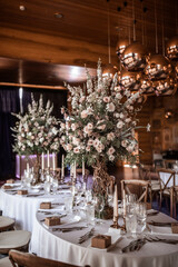 Wedding Party Luxury Table Decor Wedding decor, interior, Festive