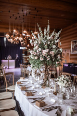 Wedding Party Luxury Table Decor Wedding decor, interior, Festive