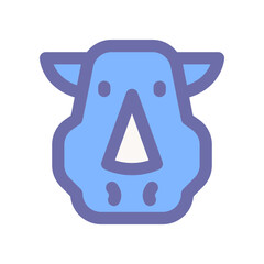 rhino icon for your website design, logo, app, UI. 