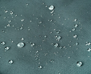 Waterproof and breathable fabric with raindrops