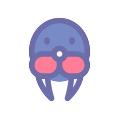 walrus icon for your website design, logo, app, UI. 