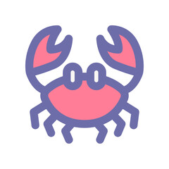 Fototapeta premium crab icon for your website design, logo, app, UI. 