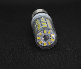 led bulb with diodes in the shape of a corn with diodes all around