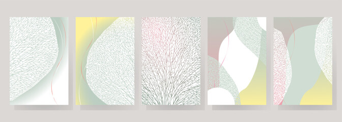 Set of ecological backgrounds.
Organic design with petal texture for poster, cover or background