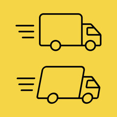 Set of delivery icons. Fast delivery. Vector illustration