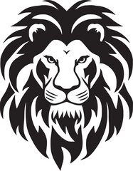 Lion head logo icon, lion face vector Illustration, on a isolated background, SVG