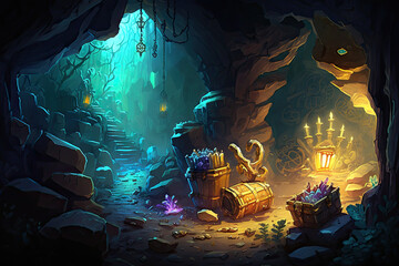 Descend into the Depths of a Riches Laden Cavern and Uncover a Wealth of Treasures Generative AI