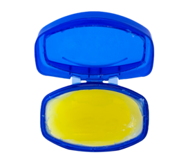 Petroleum jelly on a transparent background
