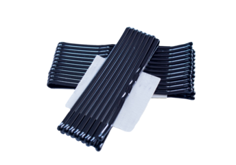 Group of bobby pin on a transparent background