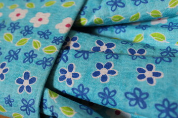 Summer cotton fabric is used for handmade Japanese obi band