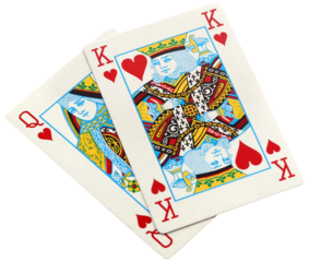 King and queen of hearts