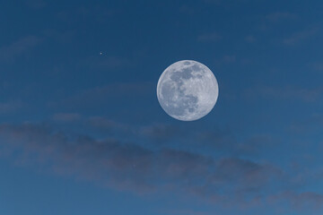 Naklejka na ściany i meble Full moon of March 2023 in different situations!