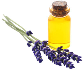 Lavender oil with flower