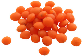 Pile of some fresh lentil