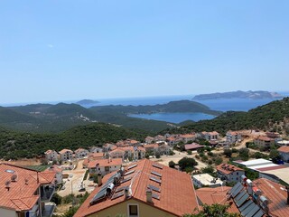 panorama of the city on the shore