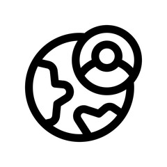 earth icon for your website, mobile, presentation, and logo design.
