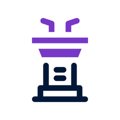 podium icon for your website, mobile, presentation, and logo design.