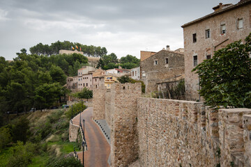 Fototapeta na wymiar Medieval wall of Segorbe in Spain