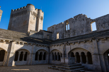 Tour Pons de l’Orme de l'Abbaye de Montmajour, , dominant le cloître