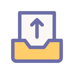 outbox icon for your website design, logo, app, UI. 