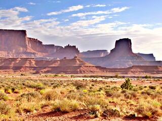 Panoramablick auf Canyonland