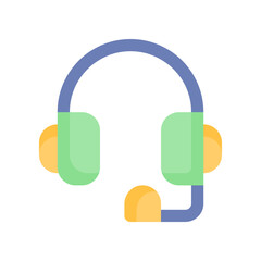 headset icon for your website design, logo, app, UI. 