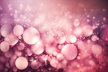 Abstract festive bokeh background, natural tones. AI generated image