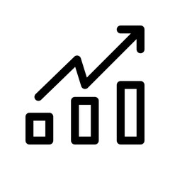 growth icon for your website design, logo, app, UI. 