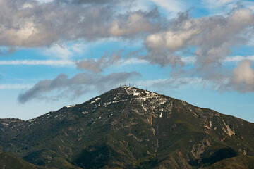 Saddleback Mountain Rising Above Mission Viejo In Winter
