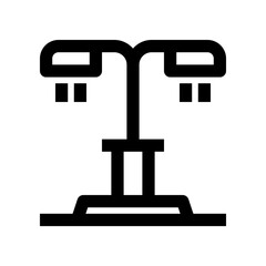 street lamp icon for your website, mobile, presentation, and logo design.