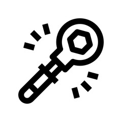 torque wrench icon for your website, mobile, presentation, and logo design.