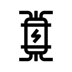 electric fuse icon for your website, mobile, presentation, and logo design.