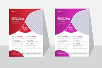 modern design template,Corporate creative business marketing flyer template bundle, business poster layout, digital marketing agency flyer set,
 advertising flyer