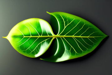 Isolated Tree Branch with Green Leaves - ai Generated for Object and Design Retouching