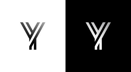 Letter y initial logo fashion elegant luxury monogram icon Design - obrazy, fototapety, plakaty