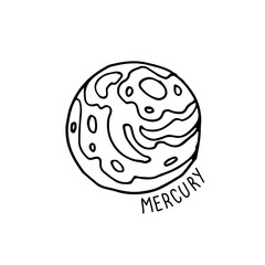 vector of space with planets stars orbit around sun