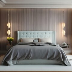 4. A tranquil bedroom with a soft color scheme and simple furnishings.2, Generative AI