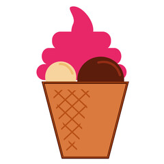 ice cream cone icon PNG image with transparent background