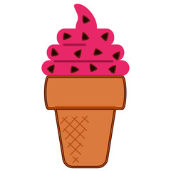 ice cream cone icon PNG image with transparent background