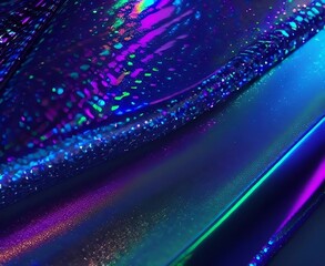 Obraz premium iridescent texture holographic foil 