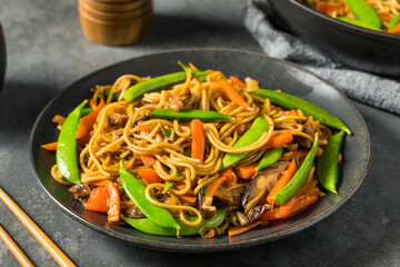 Savory Homemade Asian Ramen Noodle Stir Fry