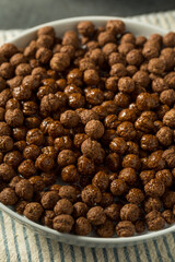 Healthy Sweet Chocolate Puff Cereal