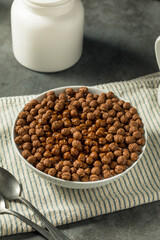 Healthy Sweet Chocolate Puff Cereal