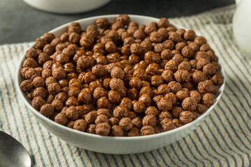 Healthy Sweet Chocolate Puff Cereal