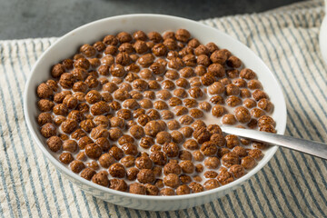 Healthy Sweet Chocolate Puff Cereal